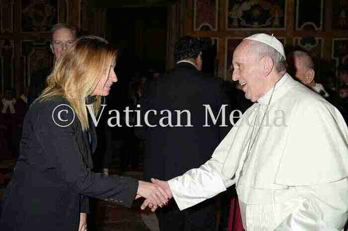 Avv. Federica Metta con Papa Francesco - Federica Metta with Pope Francis