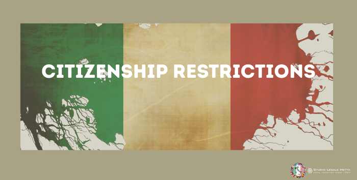 Copy of webpage property sale - Italian Citizenship Jure Sanguinis - Further Restrictions